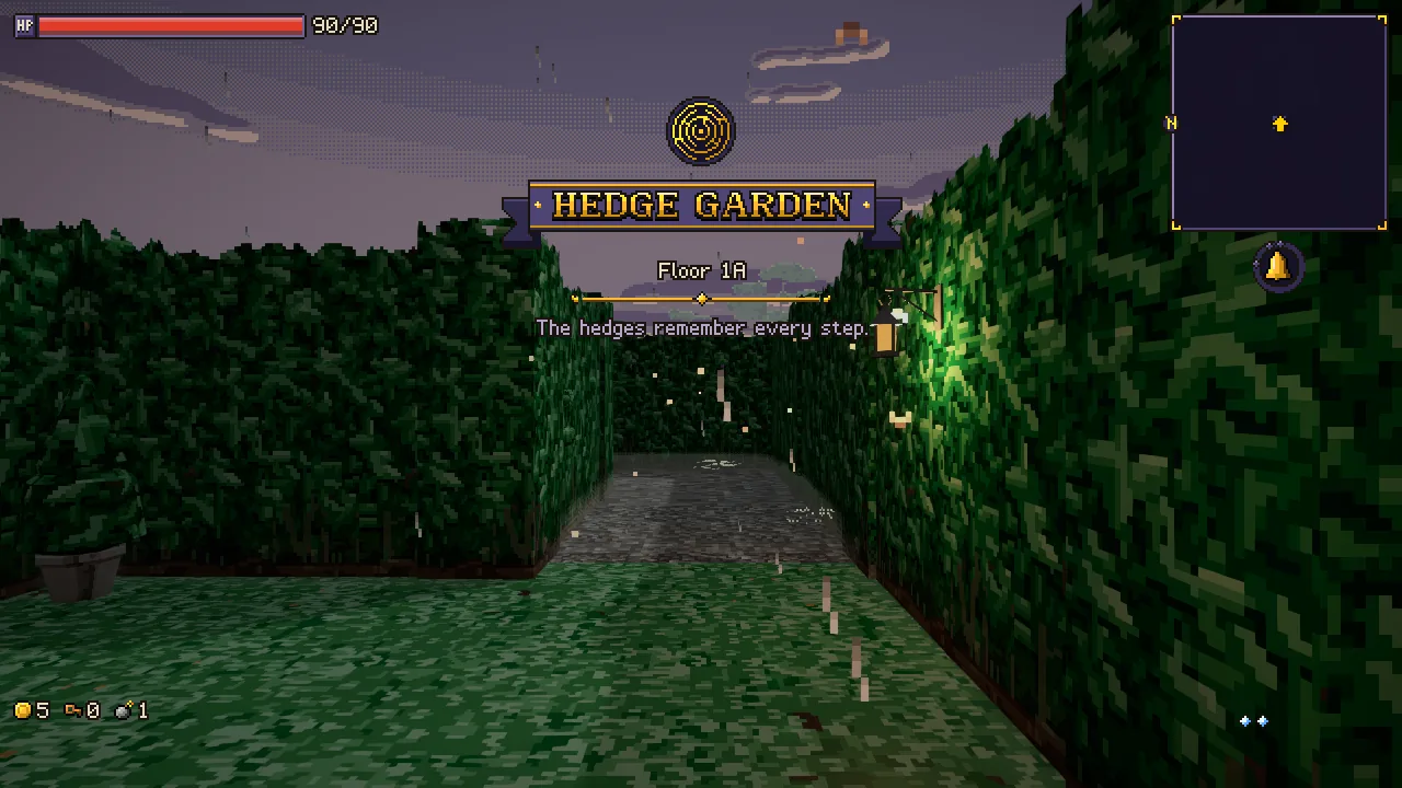 Floor 1: the Hedge Garden